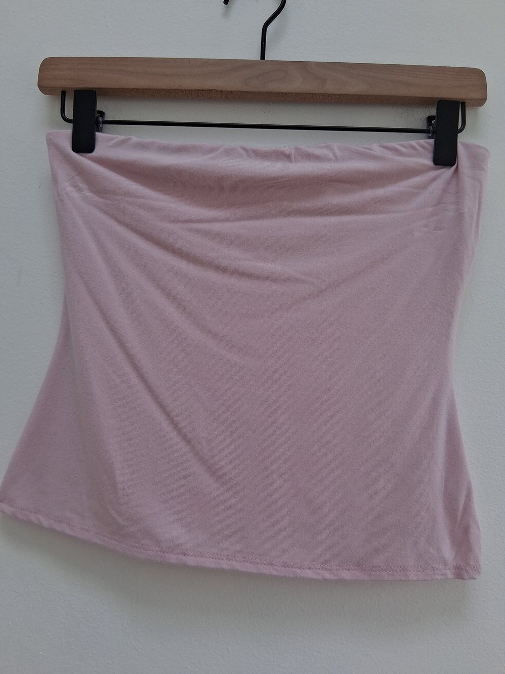 See You Monday Light Pink Strapless Tube Top Size Medium Stretch Minimalist Chic